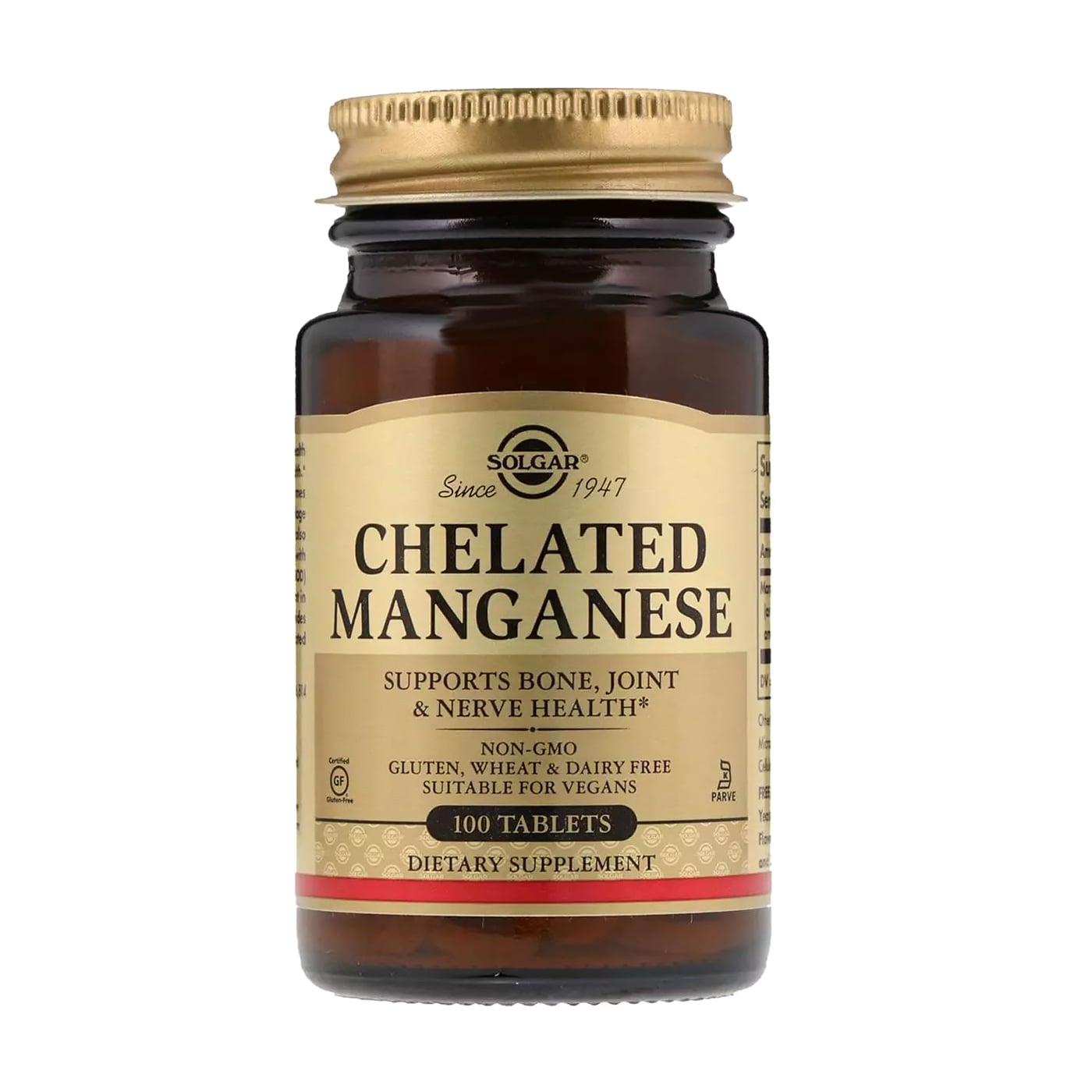 

Марганець Solgar Chelated Manganese, 100 таблеток