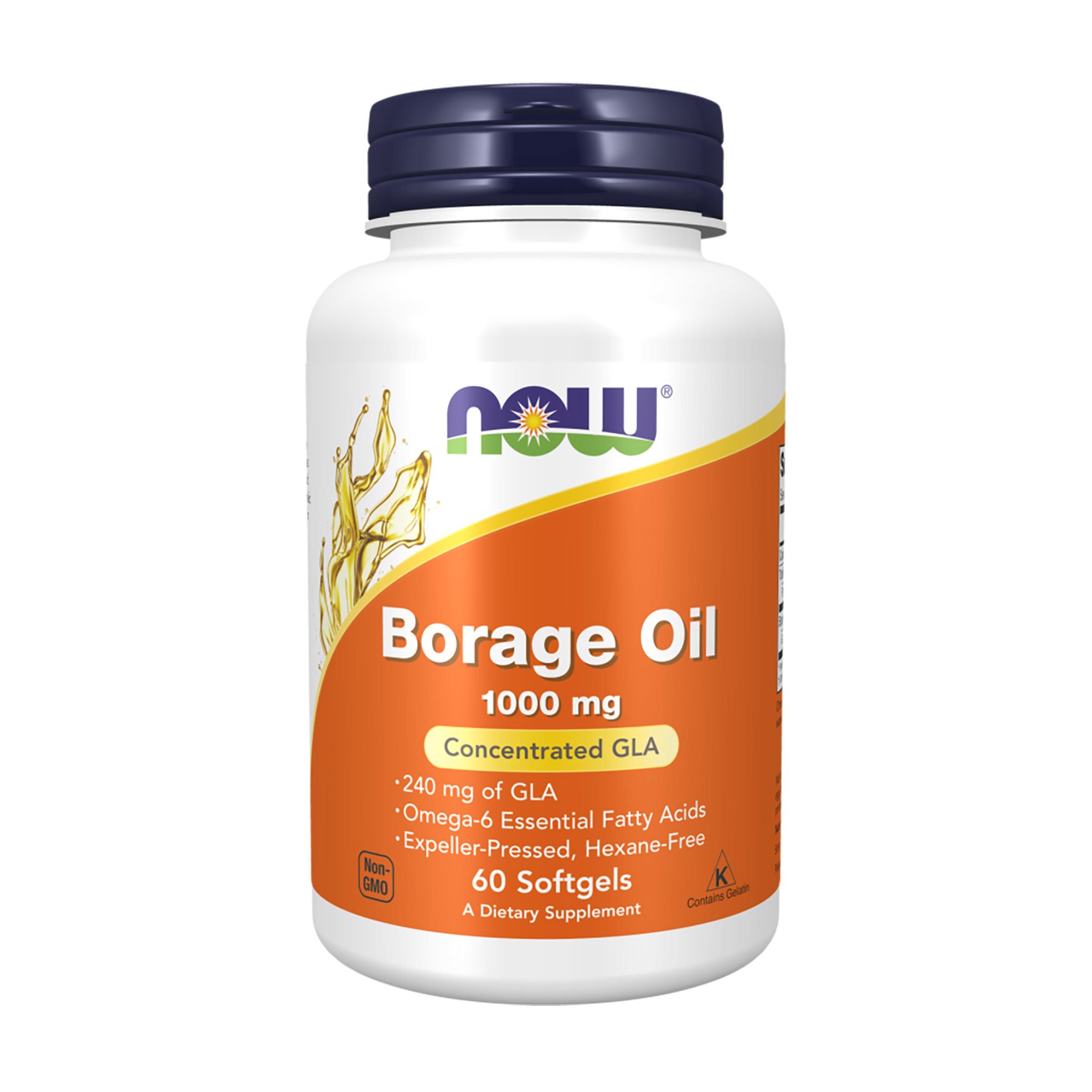 

Олія бурачника Now Foods Borage Oil 1000 мг, 60 капсул