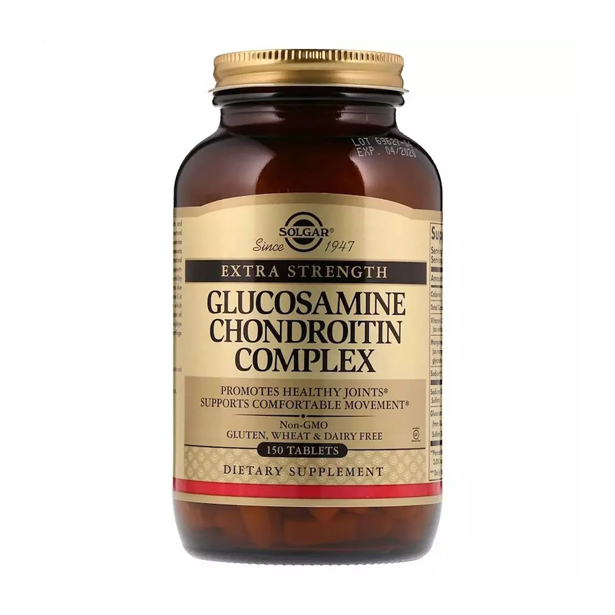 

Комплекс глюкозаміну та хондроїтину Solgar Extra Strength Glucosamine Chondroitin Complex, 150 таблеток