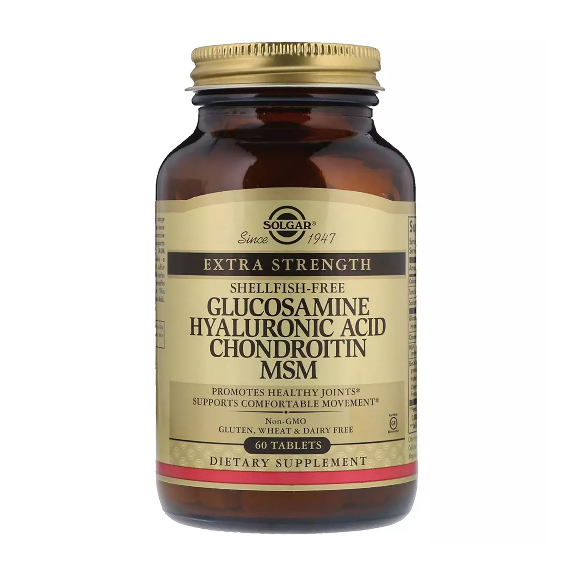 

Глюкозамін, гіалуронова кислота, хондроїтин і МСМ Solgar Glucosamine Hyaluronic Acid Chondroitin MSM, 60 таблеток