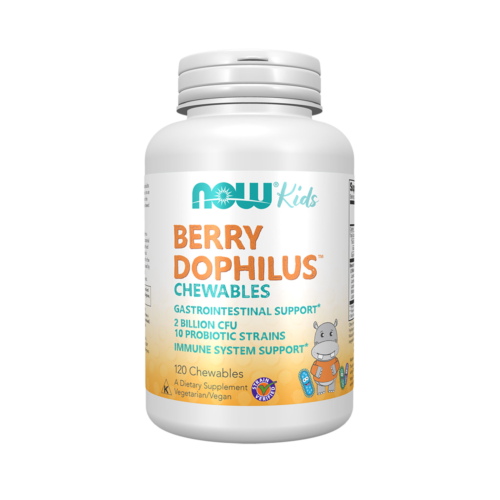 

Уцінка! Пробіотики для дітей NOW foods Kids Berry Dophilus, 120 жувальних таблеток