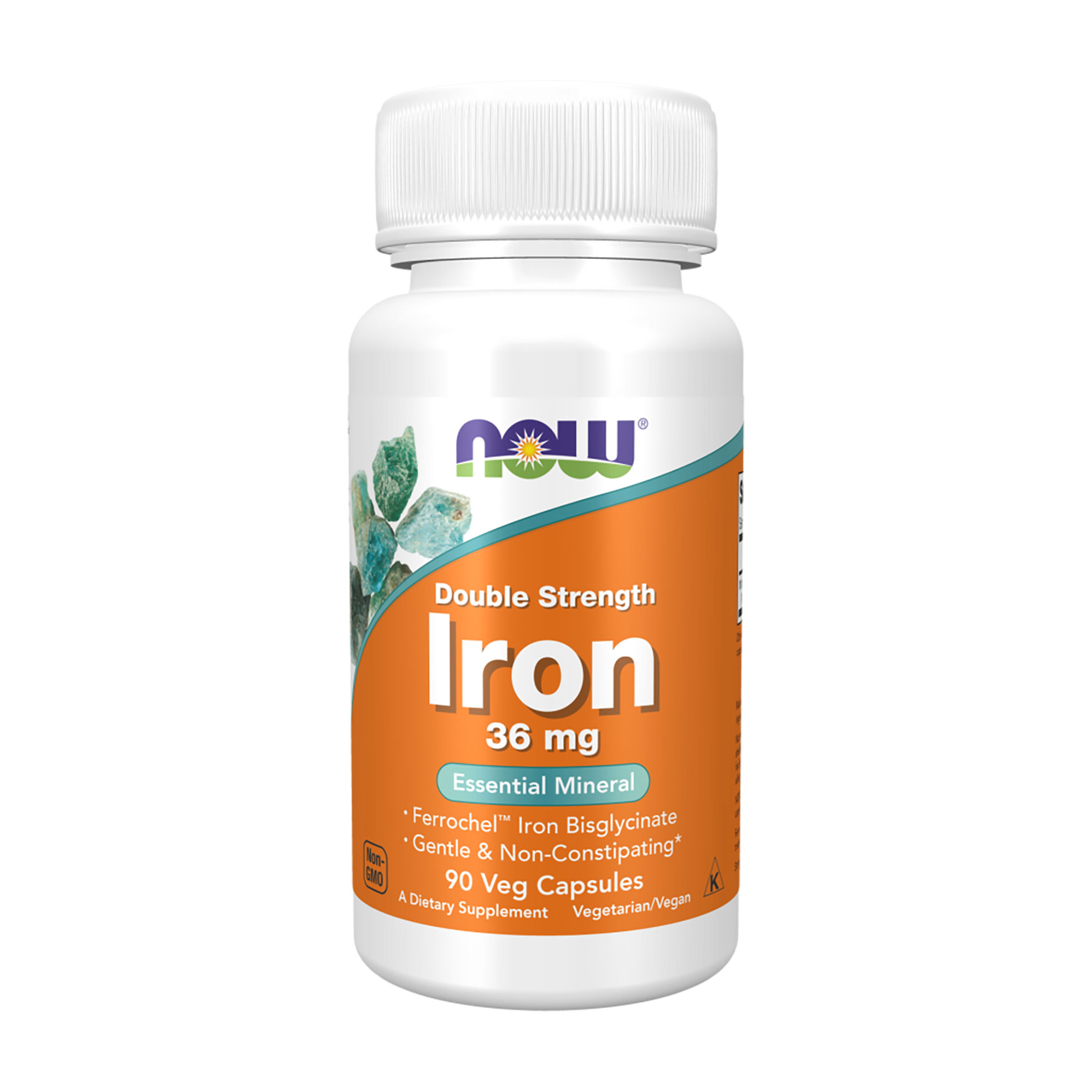 

Уцінка! Залізо NOW foods Double Strength Iron 36 мг, 90 капсул