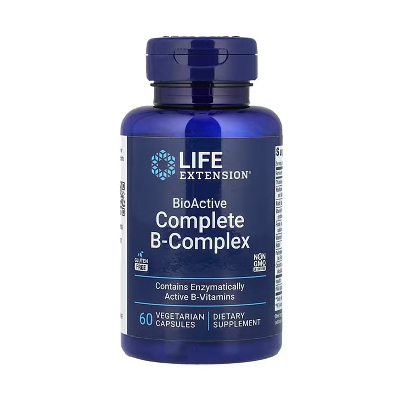 

Комплекс вітамінів групи B Life Extension BioActive Complete B-Complex, 60 капсул