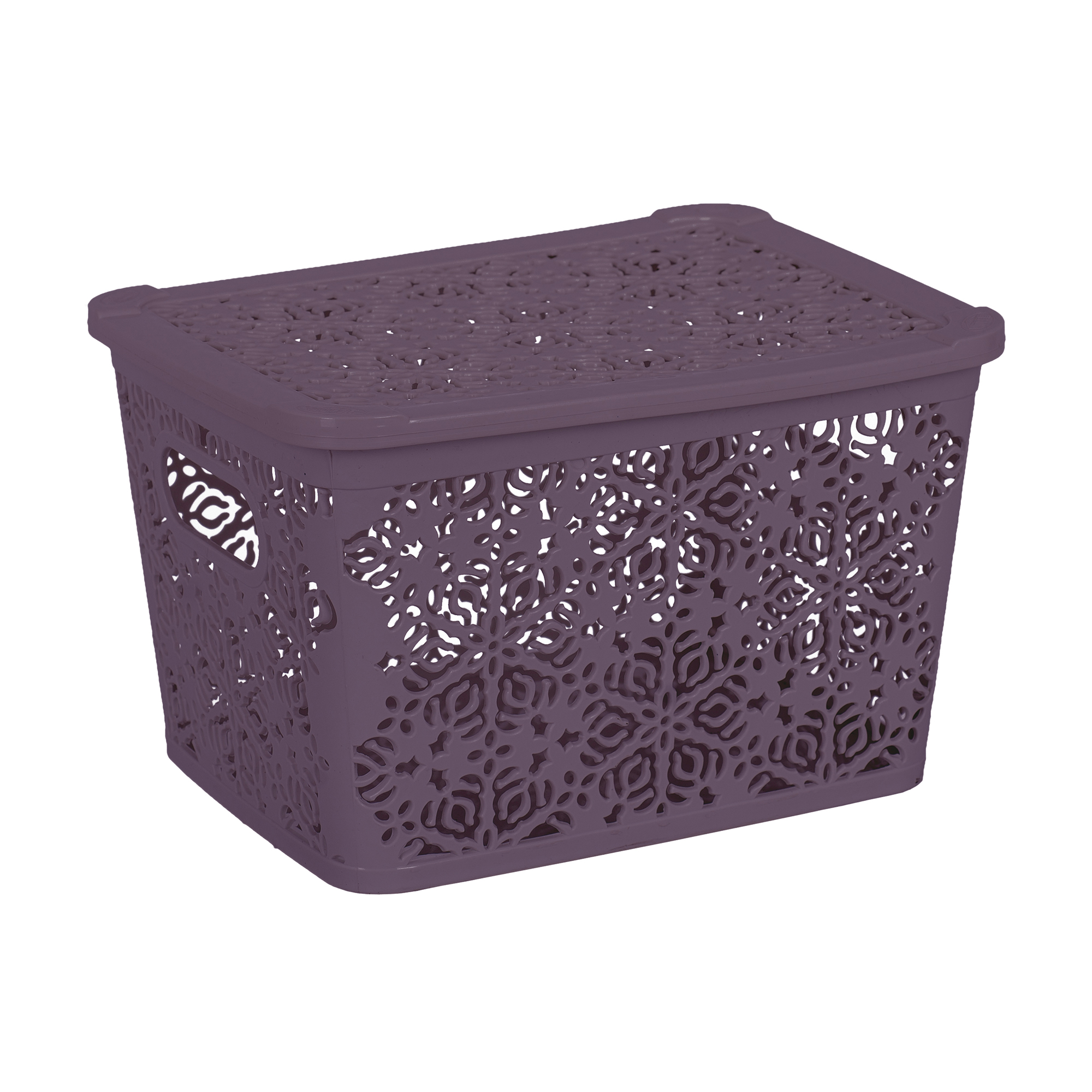 

Кошик для зберігання Violet House 0402 2 Ажур Plum, 25*20*15 см, 7 л