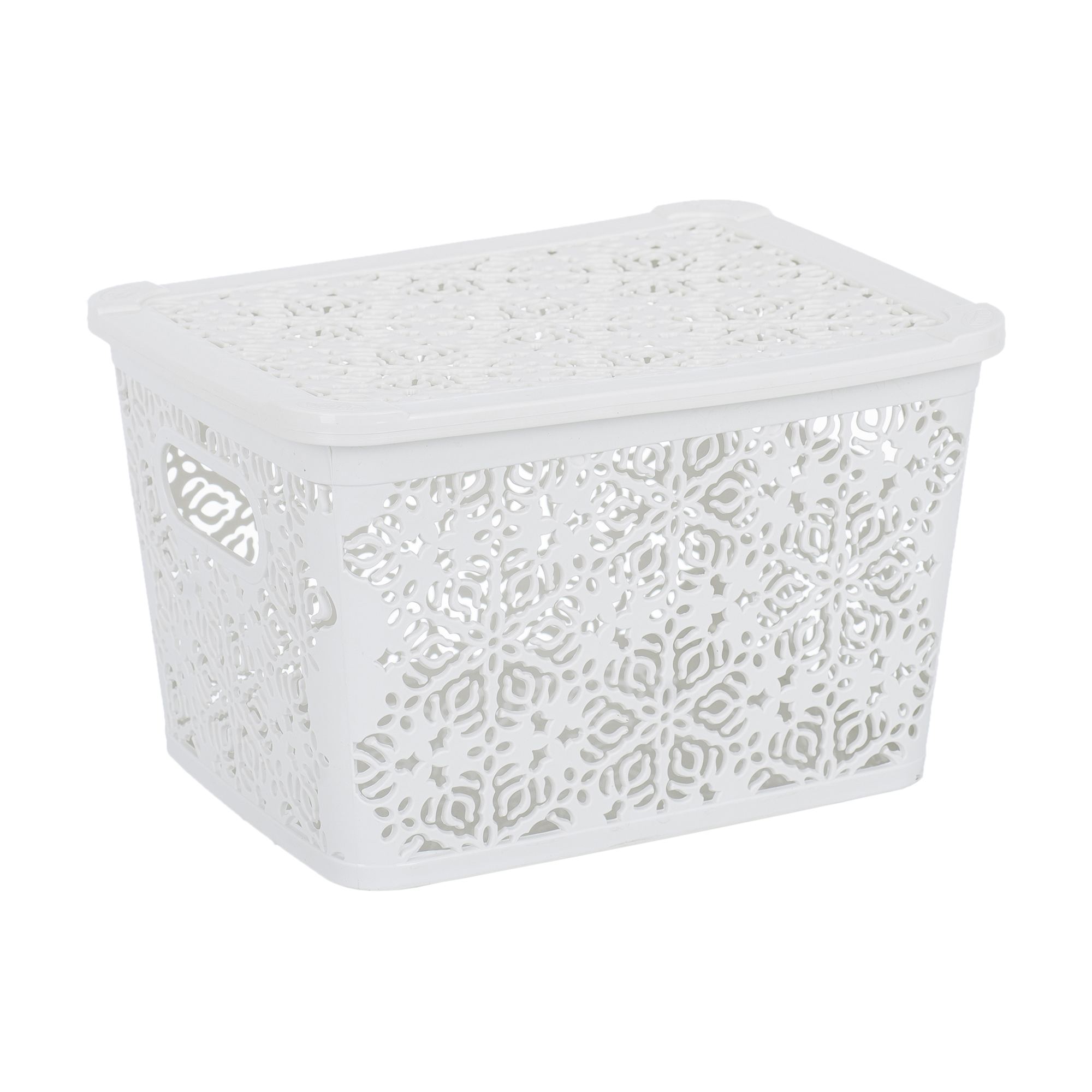 

Кошик для зберігання Violet House 0402 2 Ажур White, 25*20*15 см, 7 л