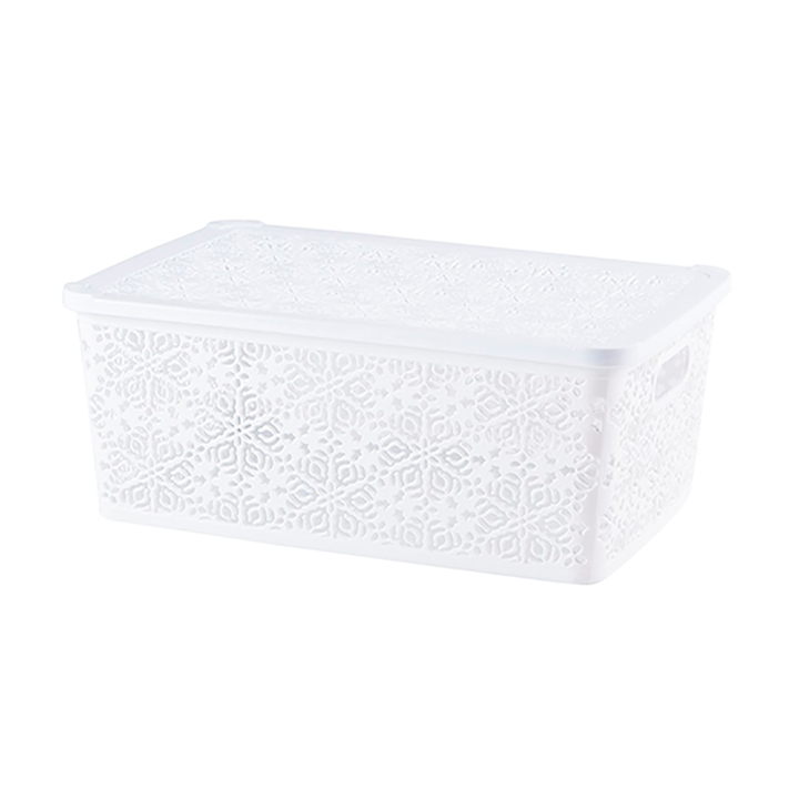 

Кошик для зберігання Violet House 0404 2 Ажур White, 5*26.5*37,5 см, 14 л