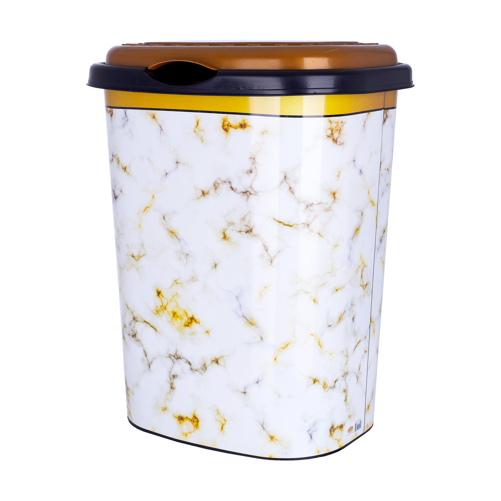 

Кошик для білизни з кришкою Violet House Decor Marble White, 52х33х43 см, 55 л
