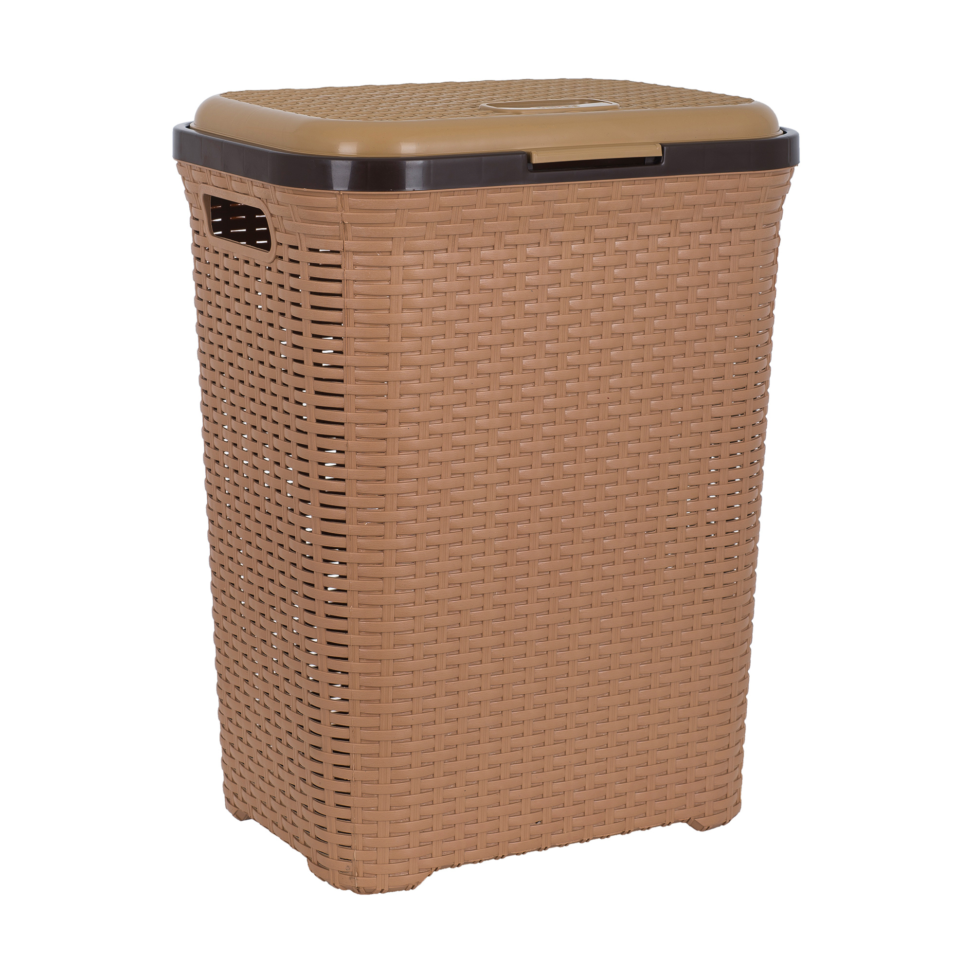 

Кошик для білизни з кришкою Violet House 0726 Роттанг Caramel, 43.5х34х57 см, 55 л