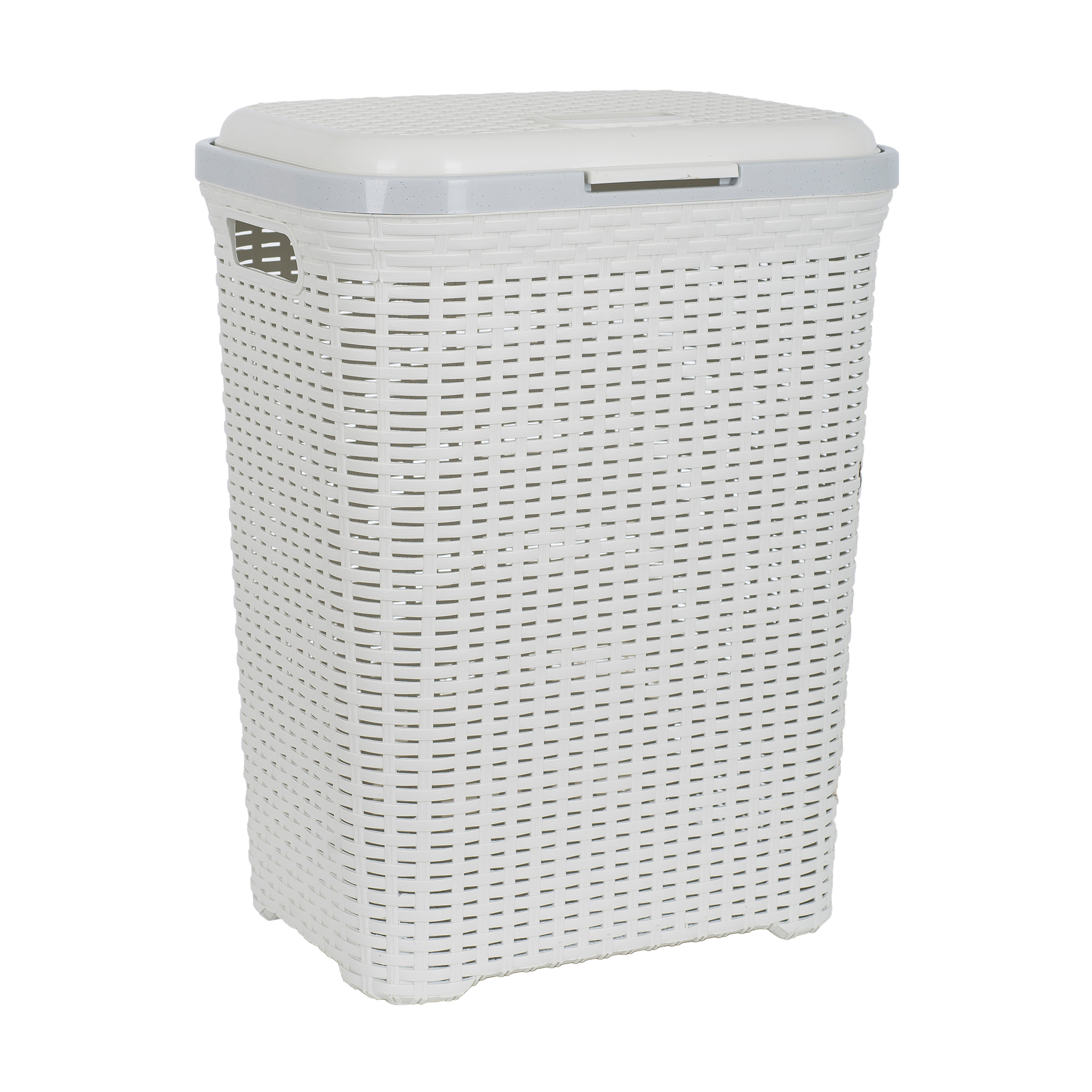 

Кошик для білизни з кришкою Violet House 0726 Роттанг White, 43.5х34х57 см, 55 л