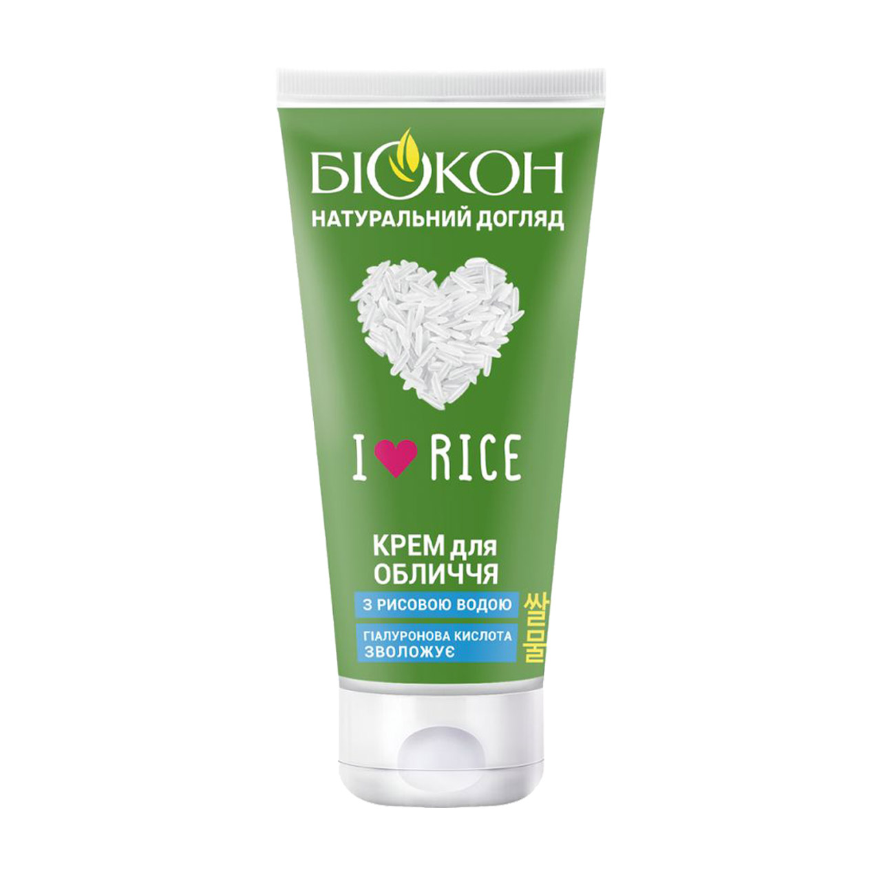 Крем для обличчя Біокон I Love Rice з рисовою водою, 60 мл