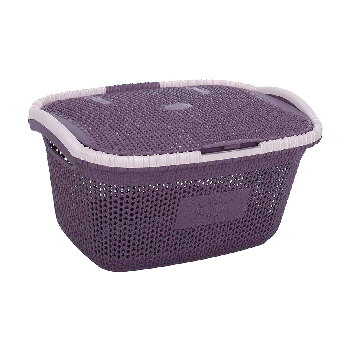 

Кошик для білизни з кришкою Violet House 1002 Віолетта Plum, 23.5*33.5*47, 28 л