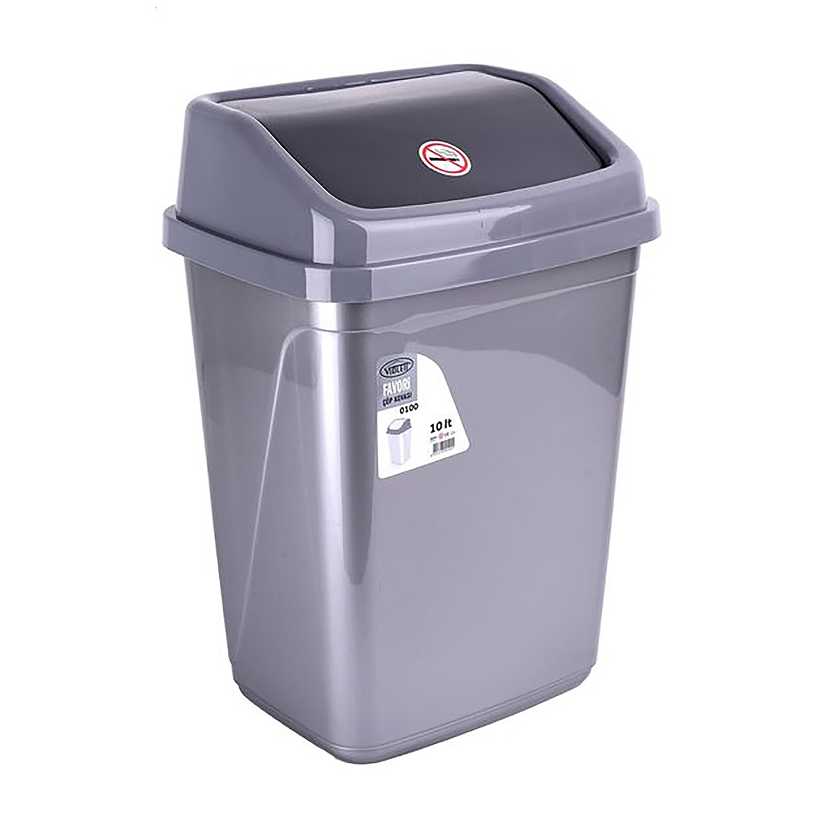 

Контейнер для сміття Violet House Metalic, 30*25*20 см, 10 л