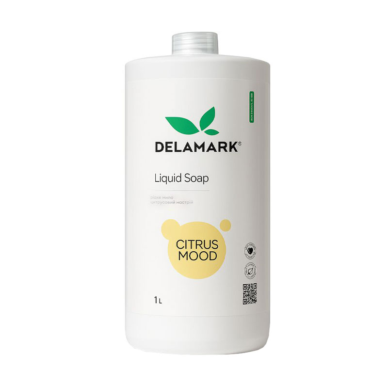 

Рідке мило для рук та тіла Delamark Цитрусовий настрій, 1 л