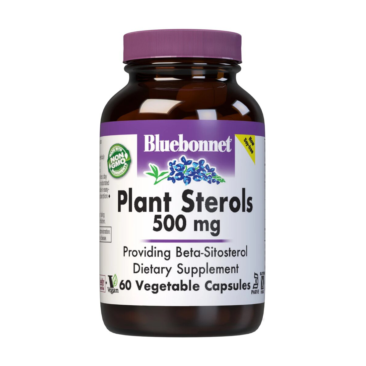 

Рослинні стерини Bluebonnet Nutrition Plant Sterols 500 мг, 60 капсул