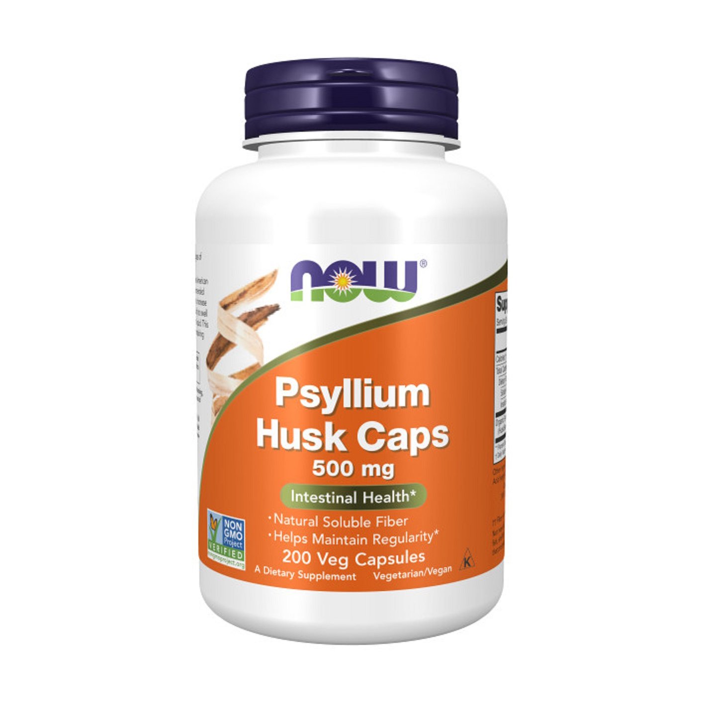 

Подорожник NOW Foods Psyllium Husks 500 мг, 200 капсул