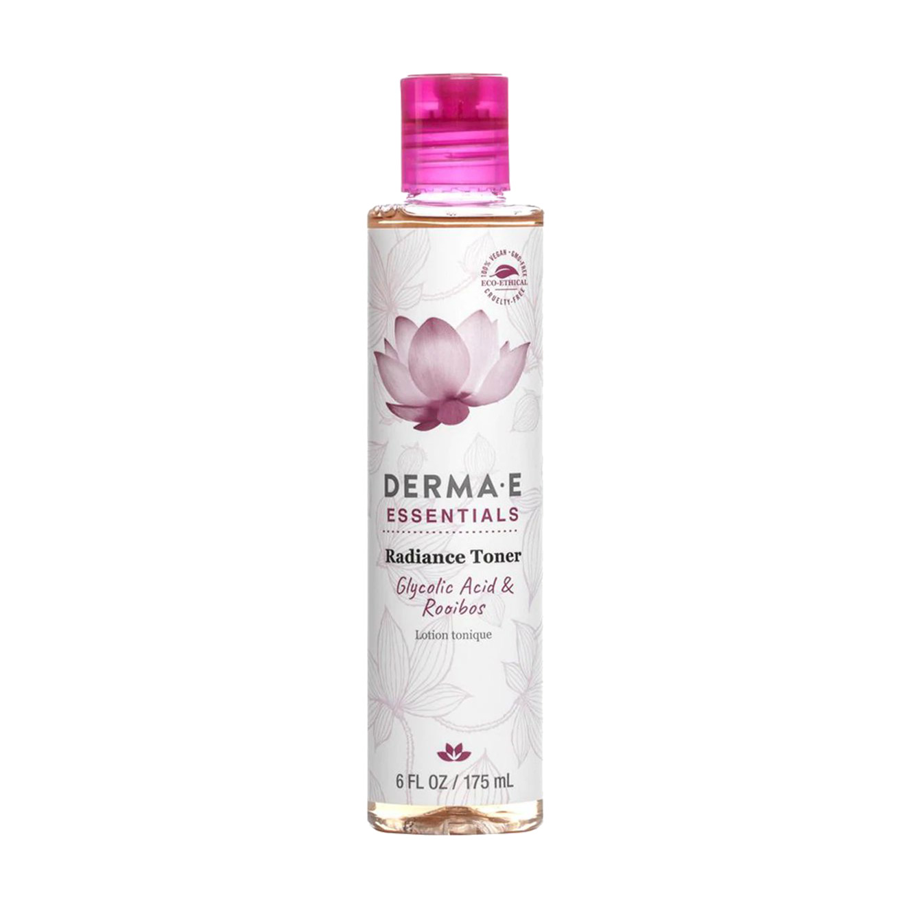 

Уцінка! Тонер для сяяння шкіри обличчя Derma E Essentials Radiance Toner з гліколевою кислотою й екстрактом ройбуша, 175 мл
