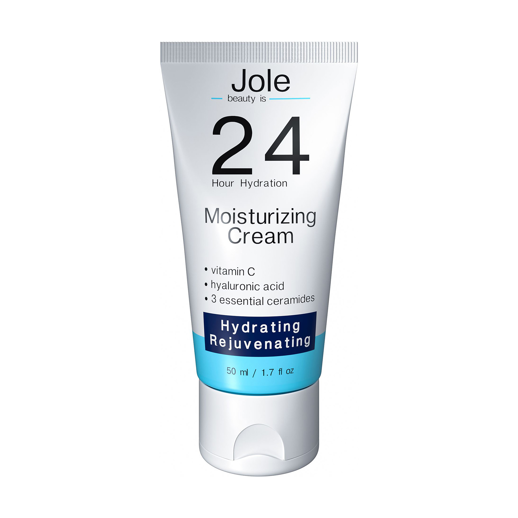 Зволожувальний крем для обличчя Jole 24h Moisturizing Cream з гіалуроновою кислотою та комплексом керамідів, 50 мл