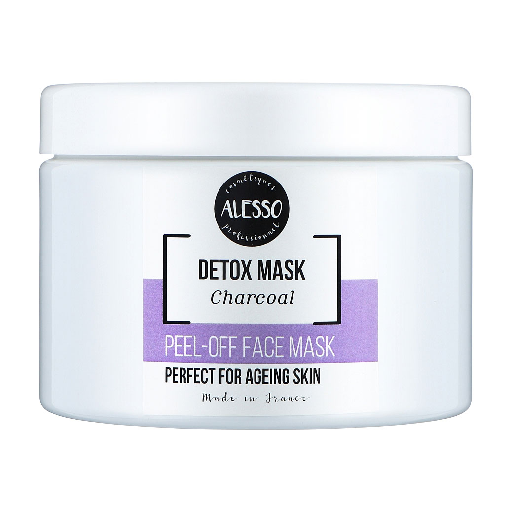 Уцінка! Очищувальна маска для обличчя Alesso Professionnel Charcoal Detox Peel-Off Mask Детокс, 200 г