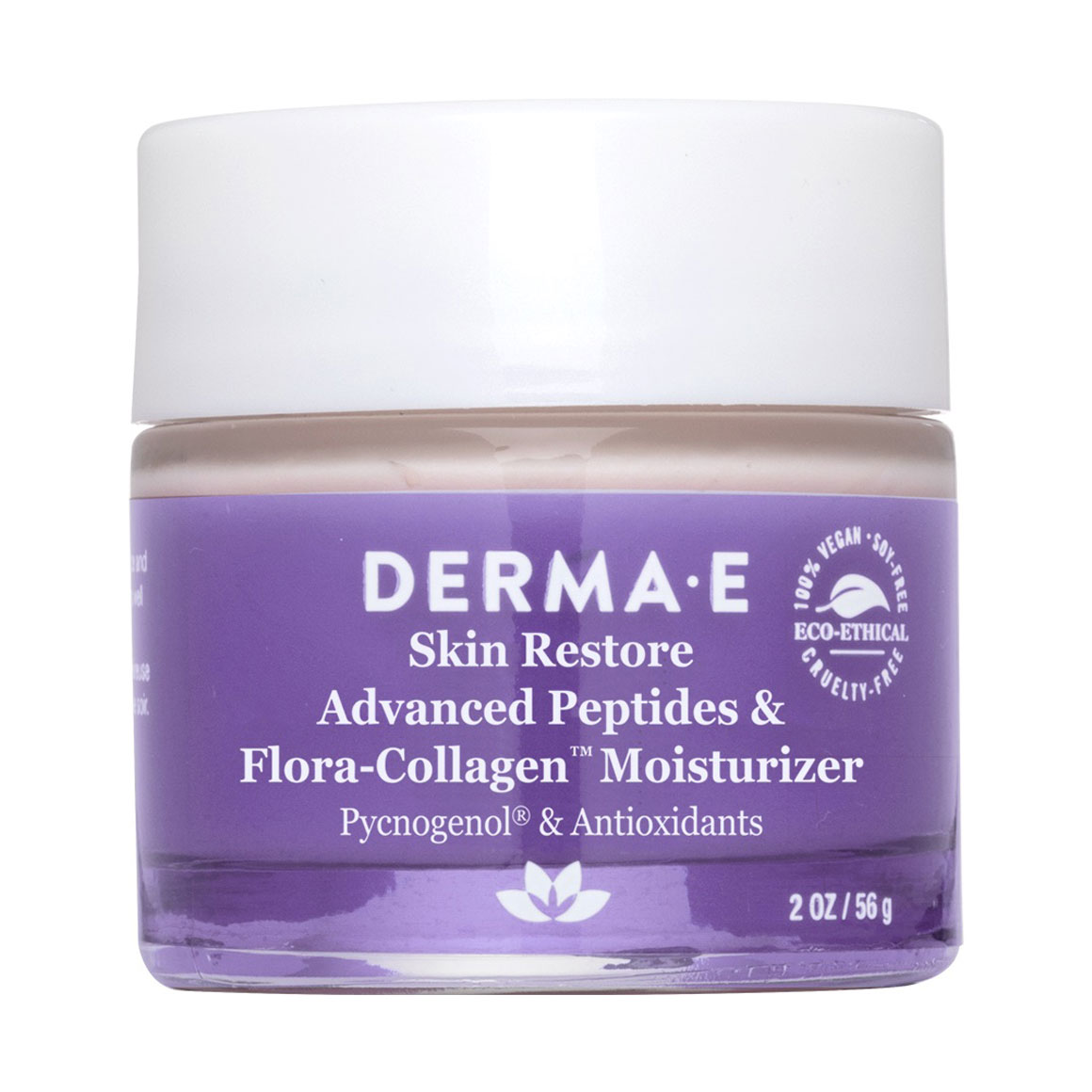 Відновлювальний крем для обличчя Derma E Advanced Peptides & Flora-Collagen Moisturizer Cream, 56 г