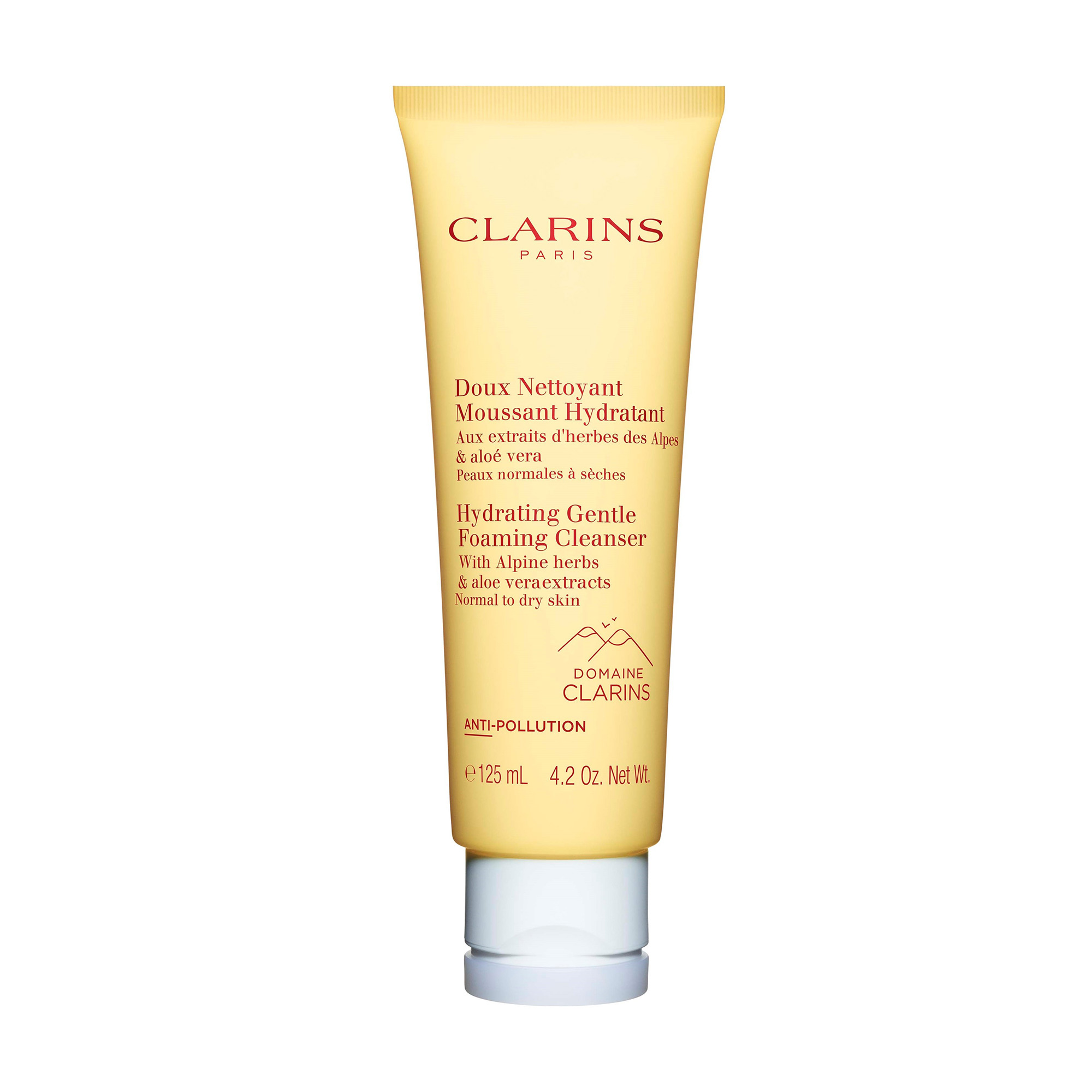 

Зволожувальний пінистий крем Clarins Hydrating Gentle Foaming Cleanser With Alpine Herbs для нормальної та сухої шкіри, 125 мл