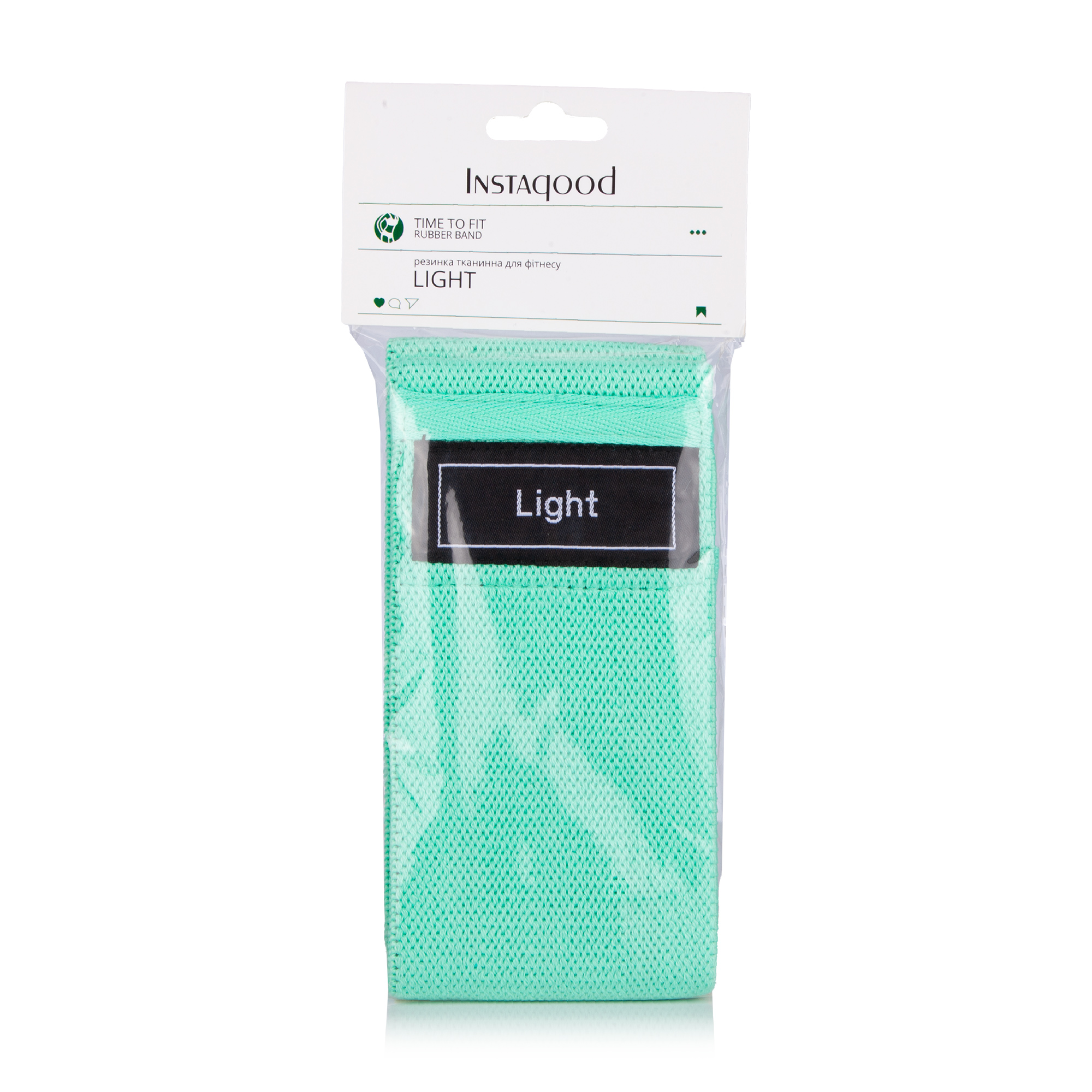

Фітнес резинка тканинна Instagood з рівнем супротиву Light, 1 шт