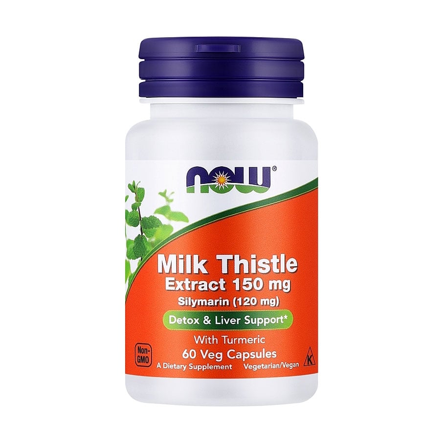 

Екстракт розторопші Now Foods Milk Thistle 150 мг, 60 капсул