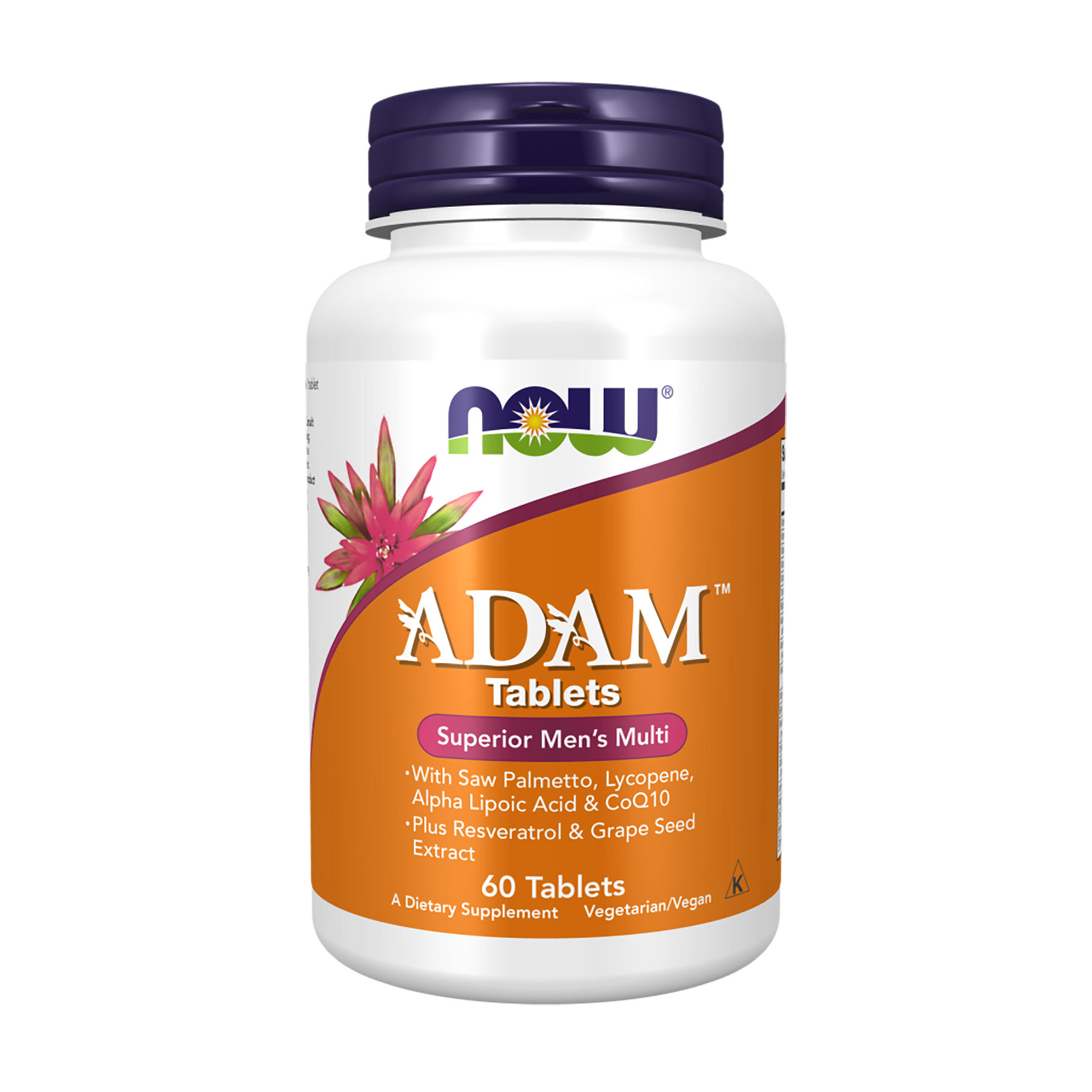 

Чоловічі супер мультивітаміни NOW foods Adam Superior Men's Multi, 60 таблеток