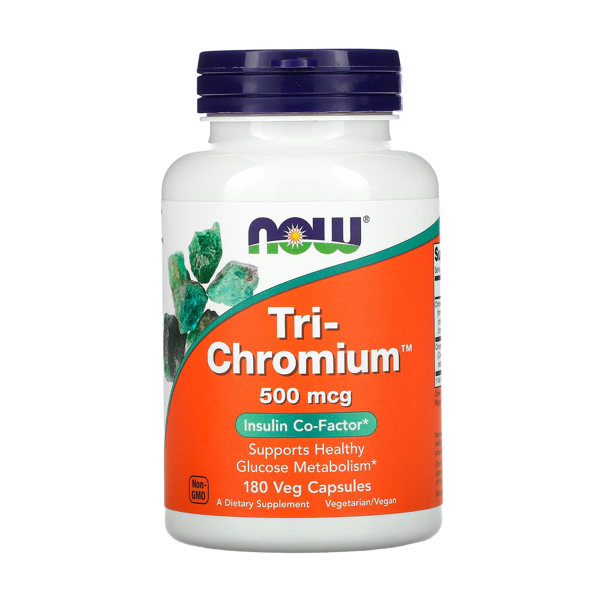 

Хром NOW foods Tri-Chromium 500 мкг, 180 капсул