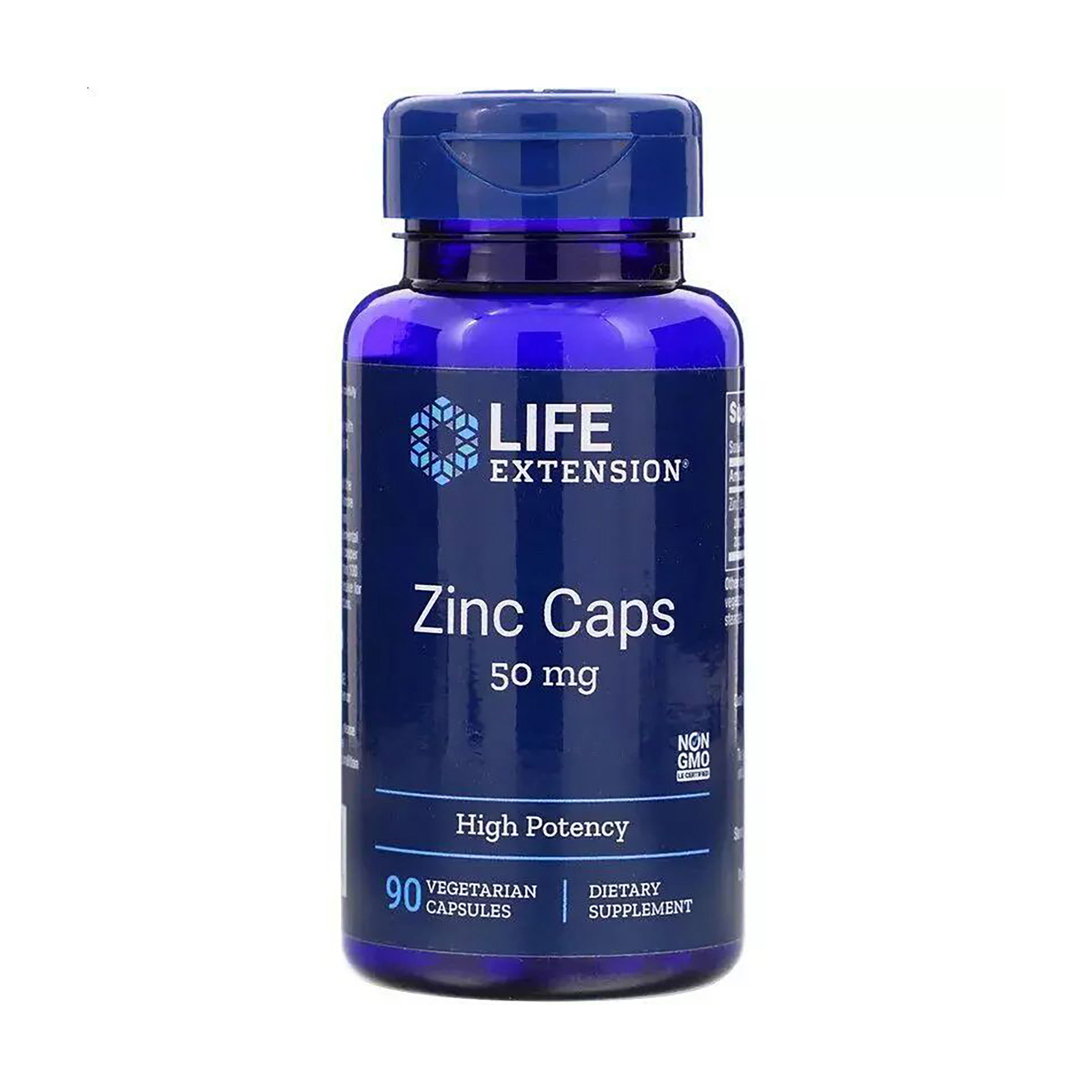 

Цинк високої ефективності Life Extension Zinc Caps High Potency 50 мг, 90 капсул