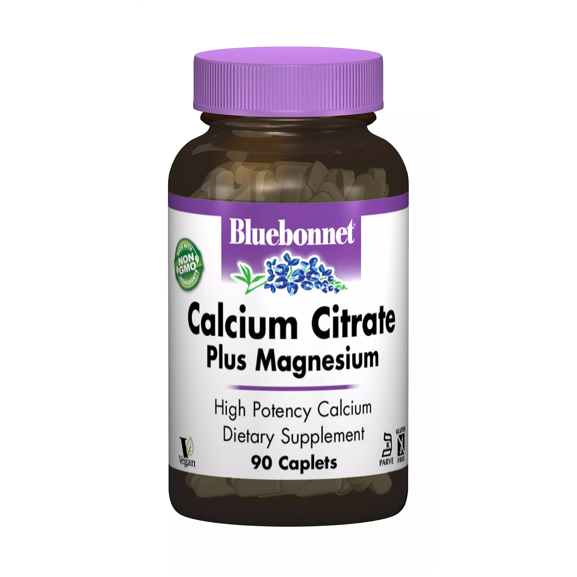 

Цитрат кальція + магнія Bluebonnet Nutrition Calcium Citrate Plus Magnesium, 90 капсул