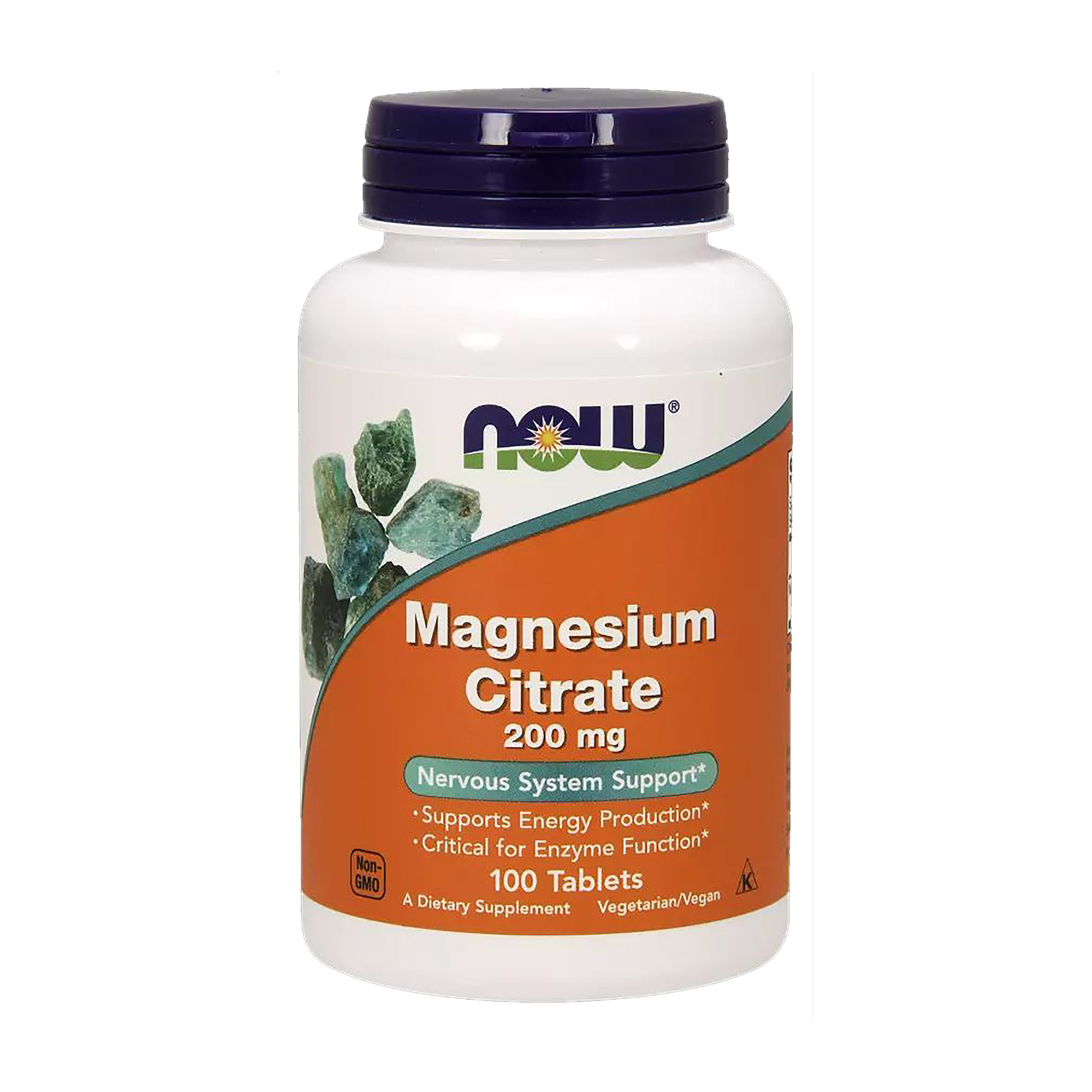 

Цитрат магнія Now Foods Magnesium Citrate 200 мг, 100 таблеток