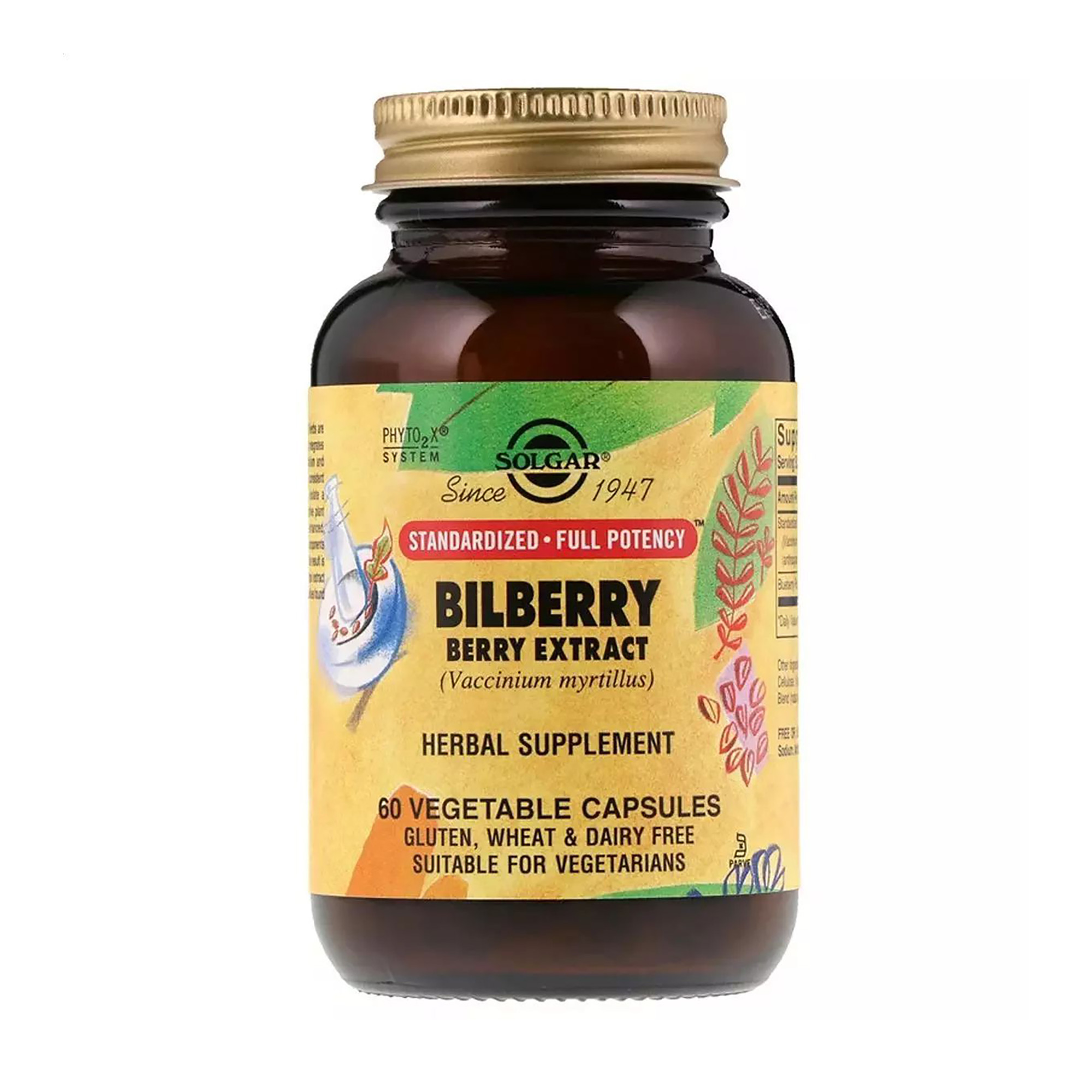 

Екстракт чорниці Solgar Bilberry Berry Extract, 60 капсул