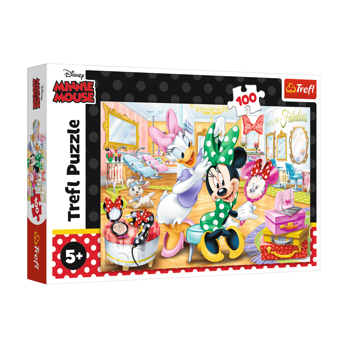 

Пазли Trefl Disney Мікі та Міні Маус Мишка Мінні у салоні краси, від 5 років, 100 елементів (16387)