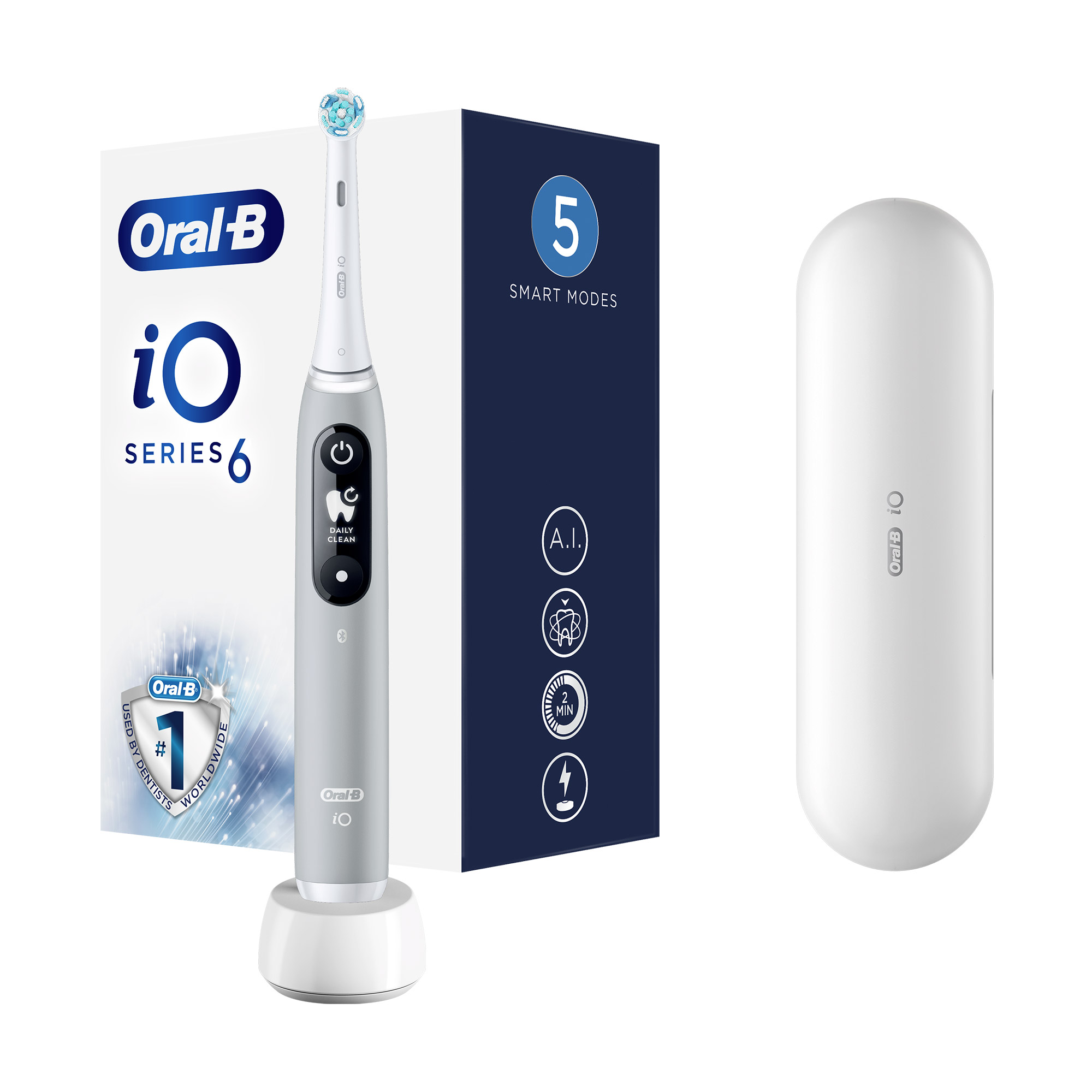 

Електрична зубна щітка Oral-B iO Серія 6 Сіра