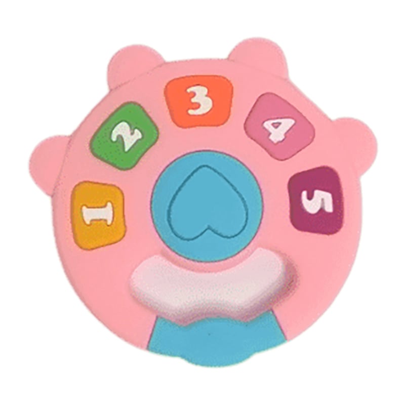 

Дитяча іграшка-прорізувач для зубів Lindo рожевий, від 3 місяців (LI 327)