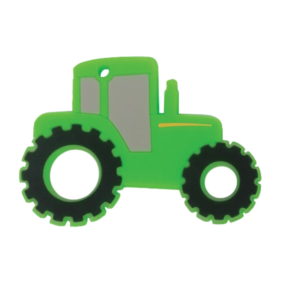 

Дитяча іграшка-прорізувач для зубів Lindo Трактор зелений, від 3 місяців (LI 328-41)