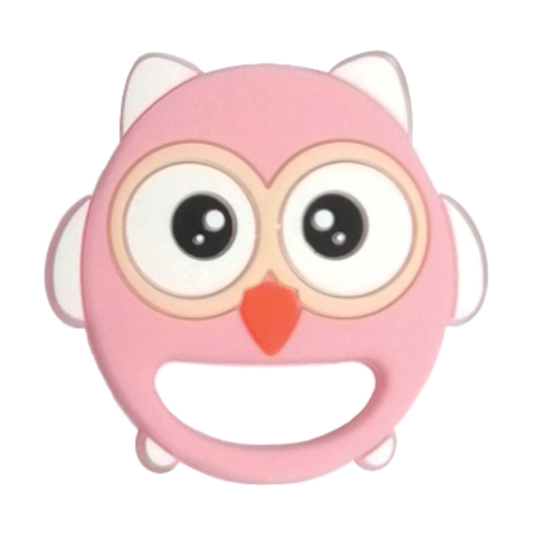 

Дитяча іграшка-прорізувач для зубів Lindo рожевий, від 3 місяців (LI 326)