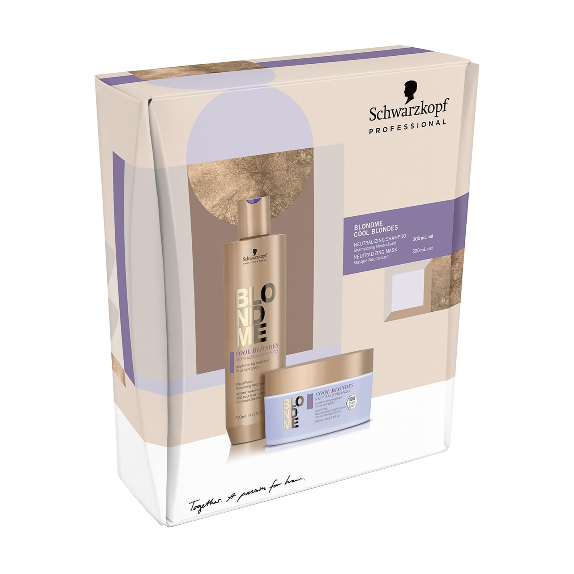 

Уцінка! Набір для волосся в коробці Schwarzkopf Professional BlondMe Cool Blondes (шампунь, 300 мл + маска, 200 мл)