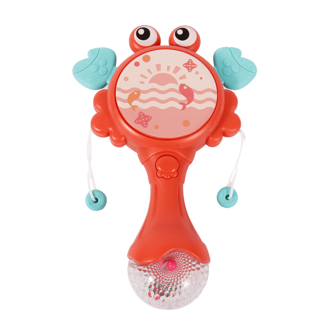 

Музична іграшка-брязкальце Lindo Краб, червона, від народження (668-114 чер)