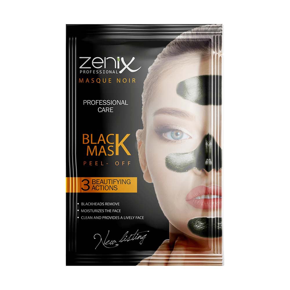 

Маска-плівка для обличчя Zenix Professional Peel Off Mask Black з активованим вугіллям, 15 г