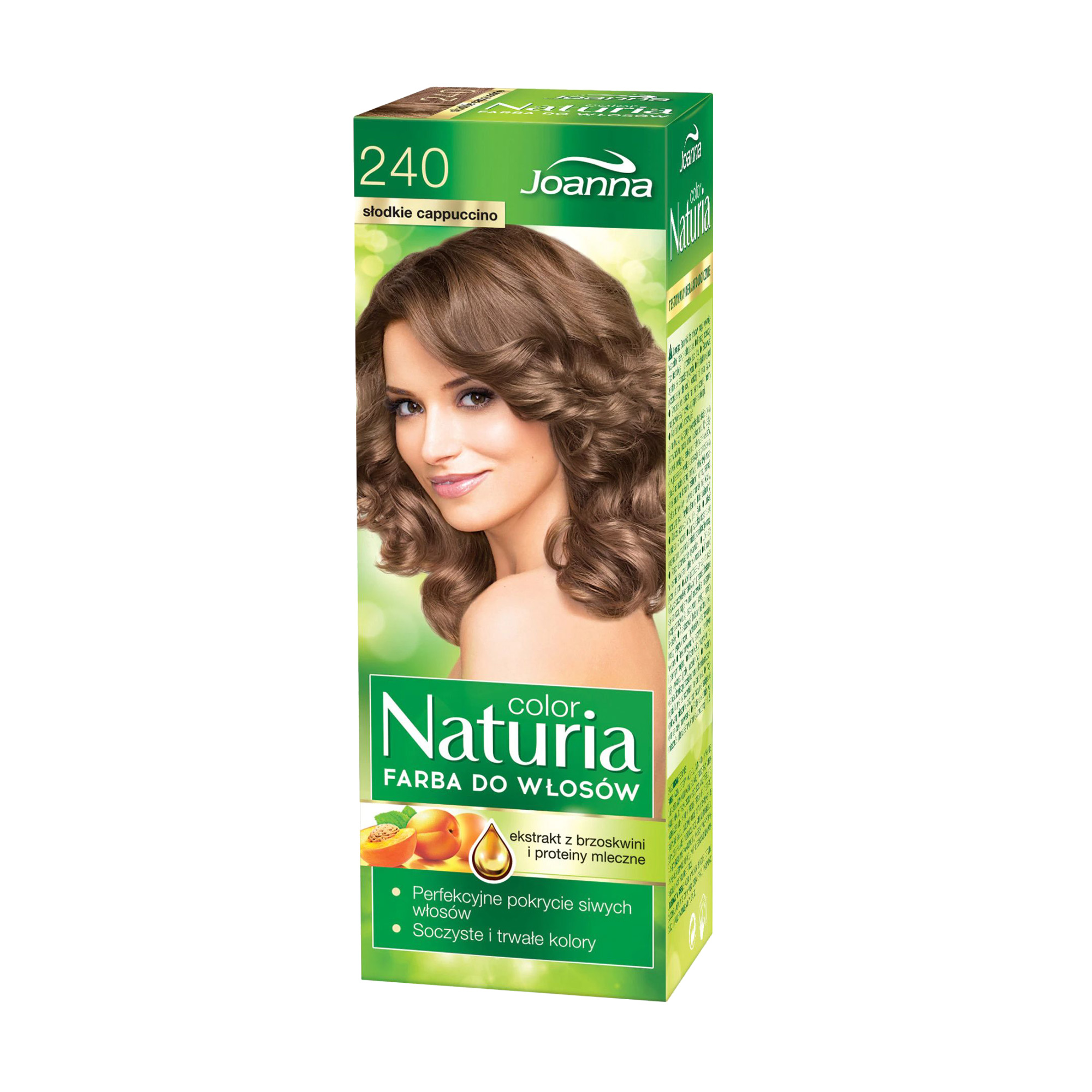 

Фарба для волосся Joanna Naturia Permanent Color Cream 240 Sweet Cappuccino, 100 мл