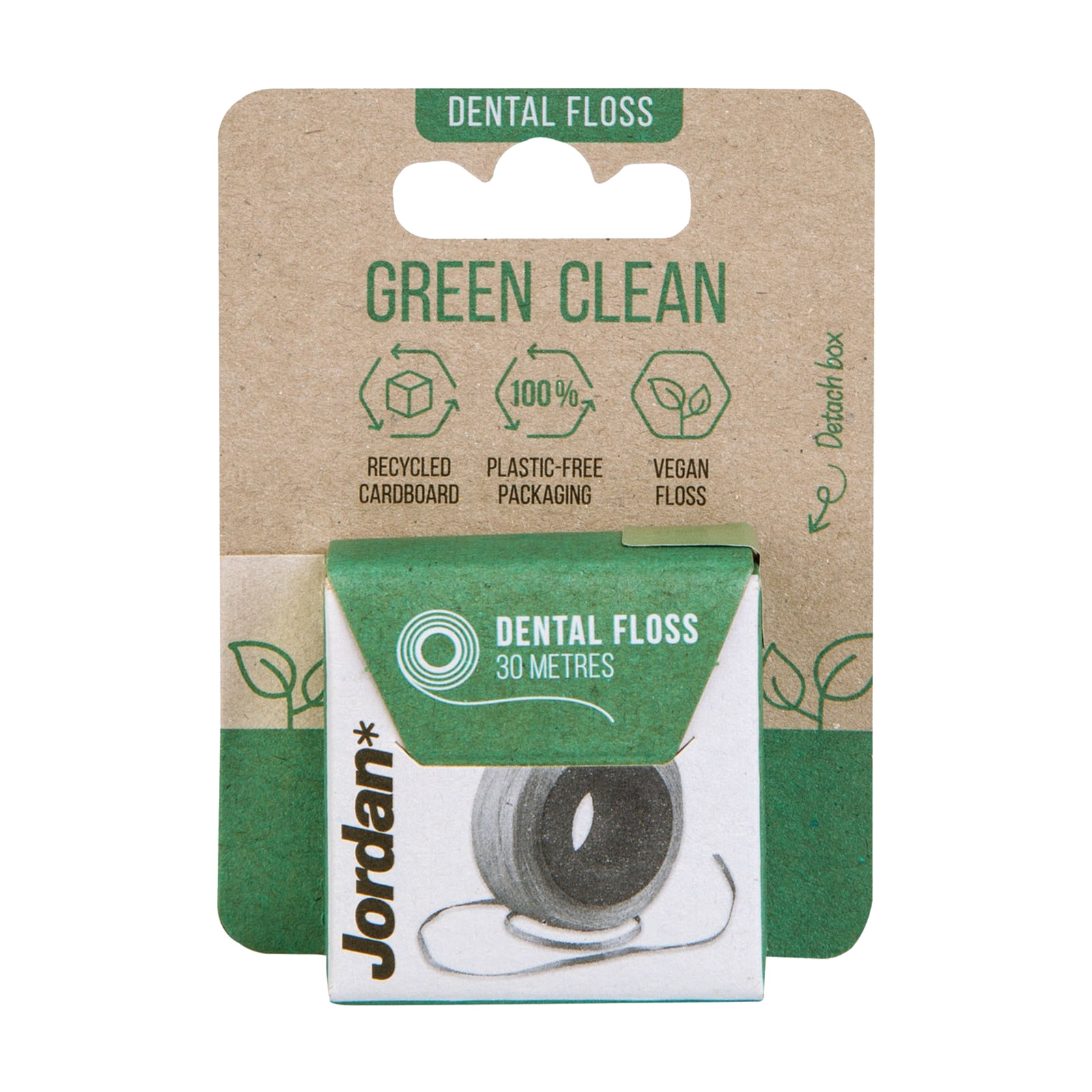 Акція на Зубна нитка Jordan Green Clean Dental Floss, 30 м від Eva