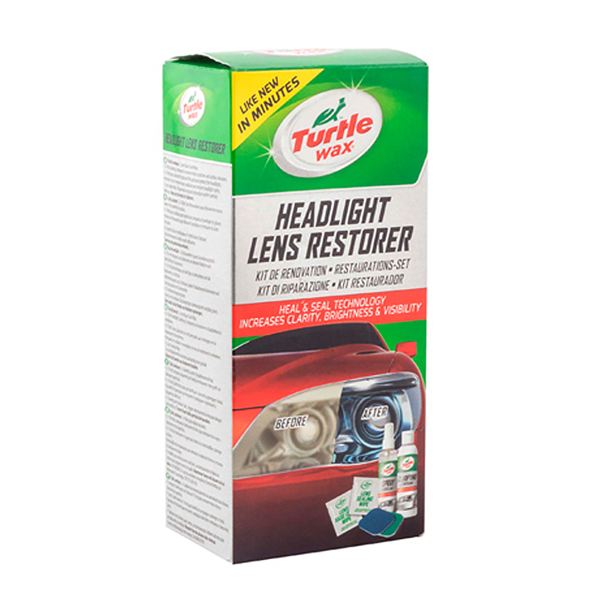 

Набір для відновлення авто фар Turtle Wax Headlight Lens Restorer