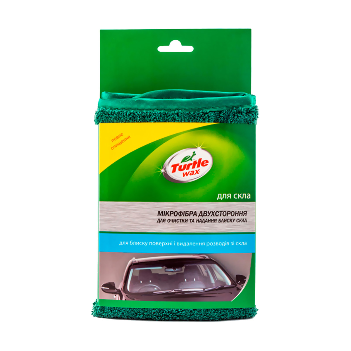 

Уцінка! Двостороння мікрофібра Turtle Wax для очищення та надання блиску склу