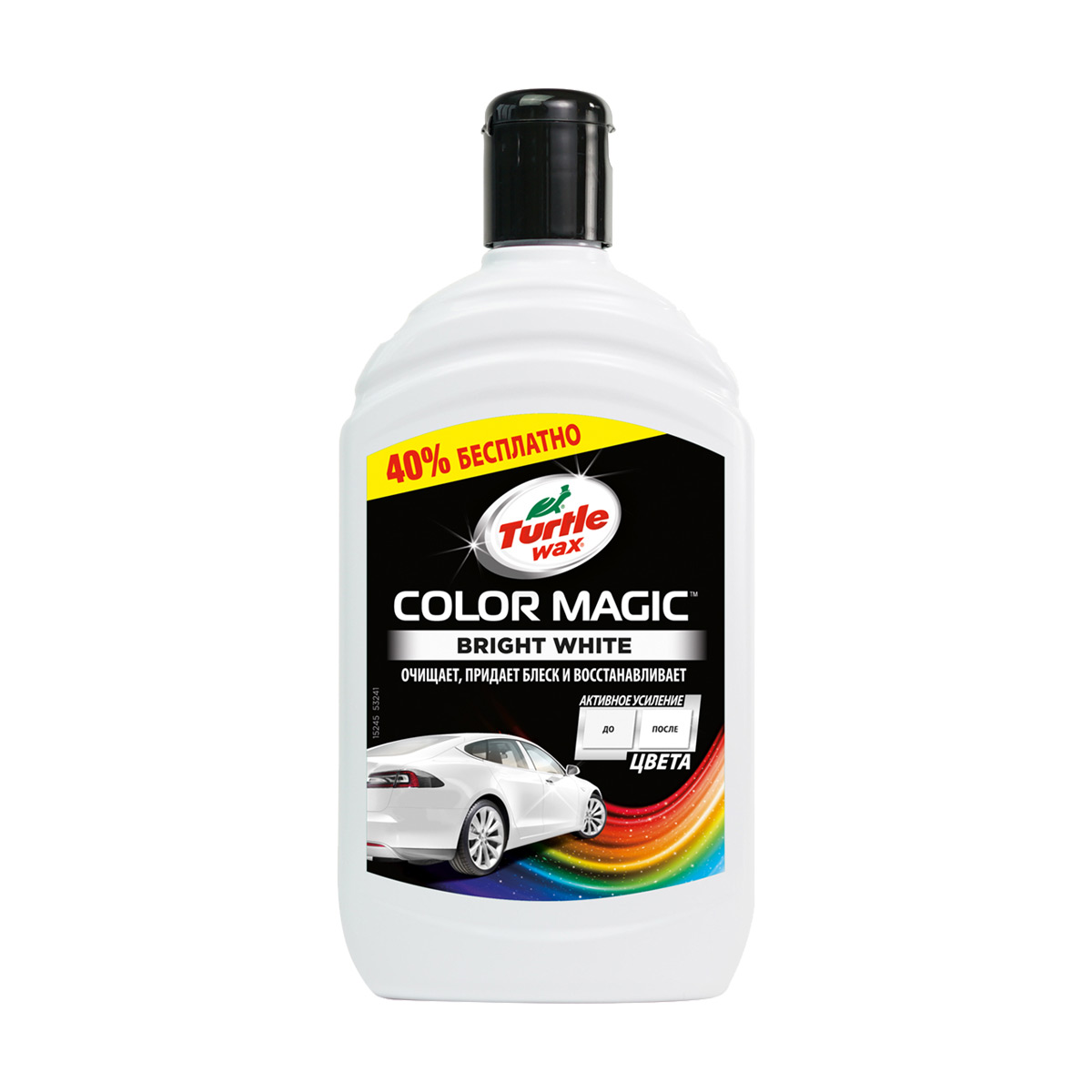 

Уцінка! Кольоровий поліроль Turtle Wax Color Magic Extra Fill білий, 500 мл