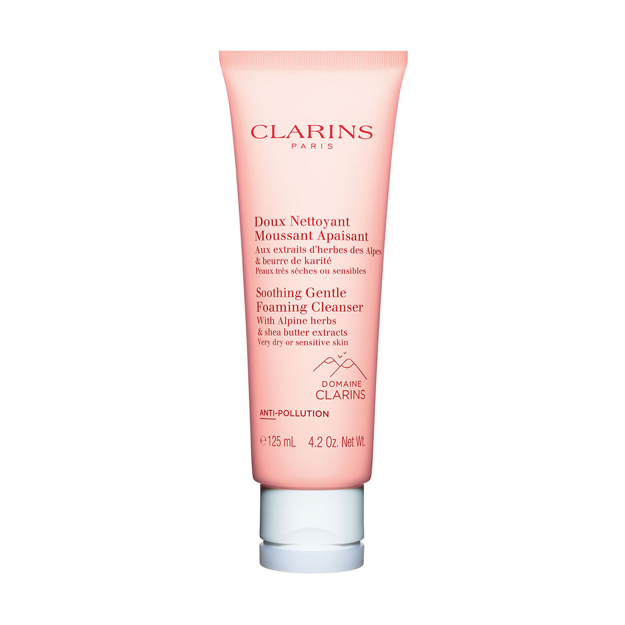 

Заспокійливий пінний крем для вмивання Clarins Soothing Gentle Foaming Cleanser з альпійськими травами, 125 мл