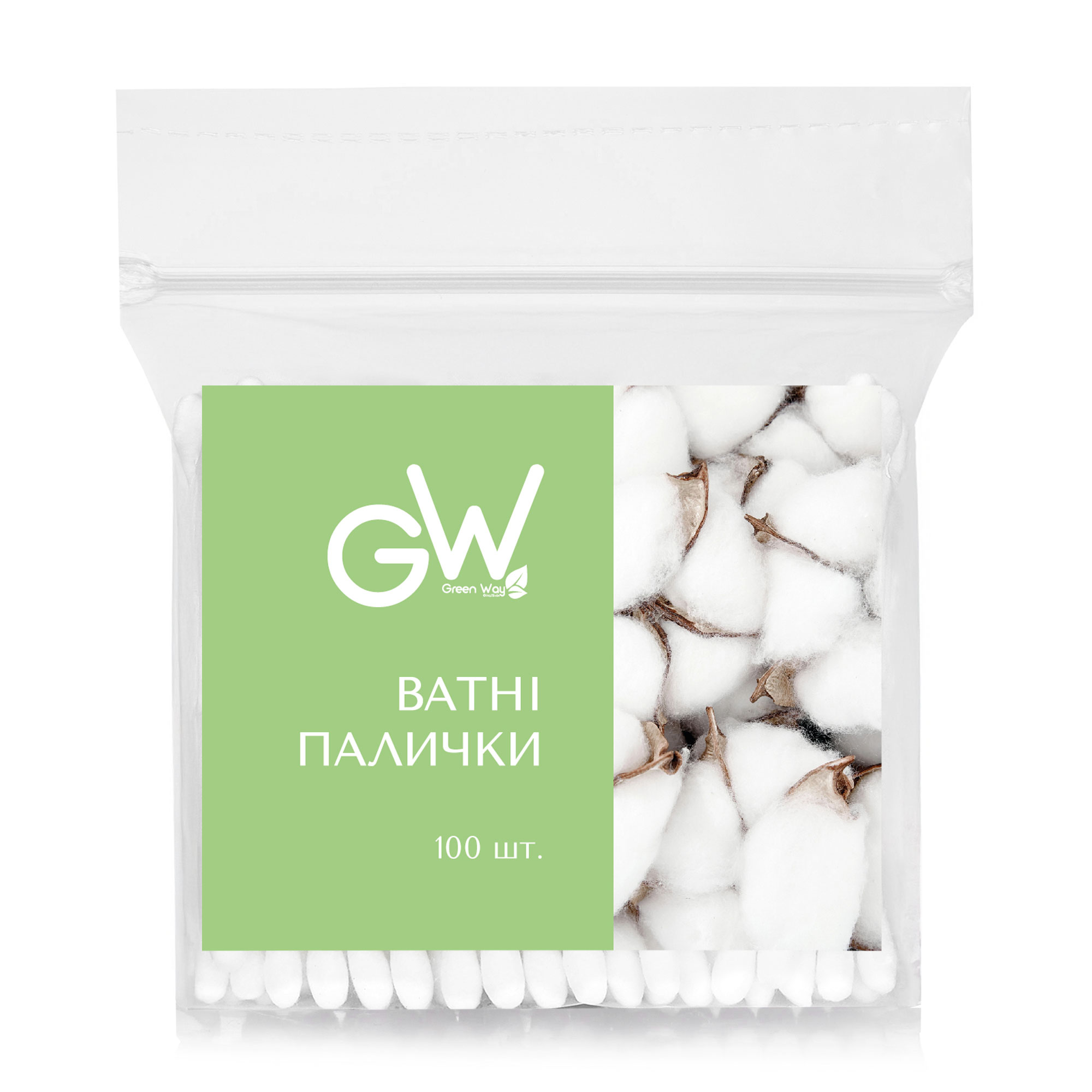 

Ватні палички Green Way ФітоЛінія, 100 шт