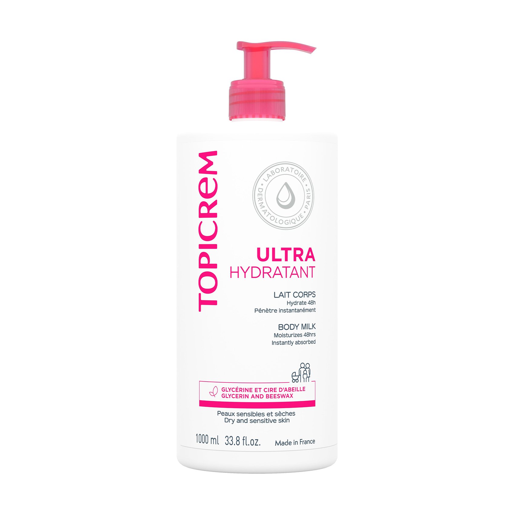 

Ультразволожувальна емульсія для тіла Topicrem Ultra-Moisturizing Body Milk, 1 л