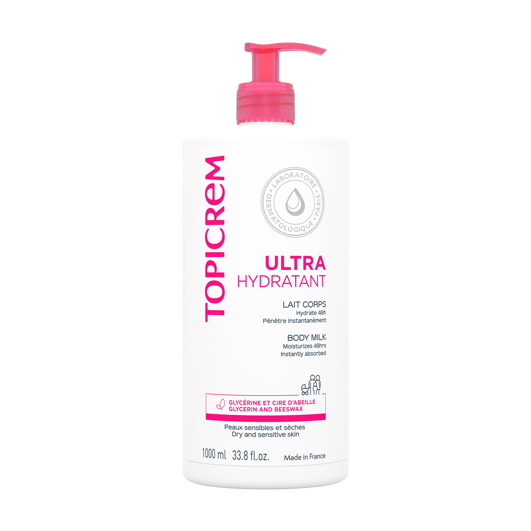 

Уцінка! Ультразволожувальна емульсія для тіла Topicrem Ultra-Moisturizing Body Milk, 1 л