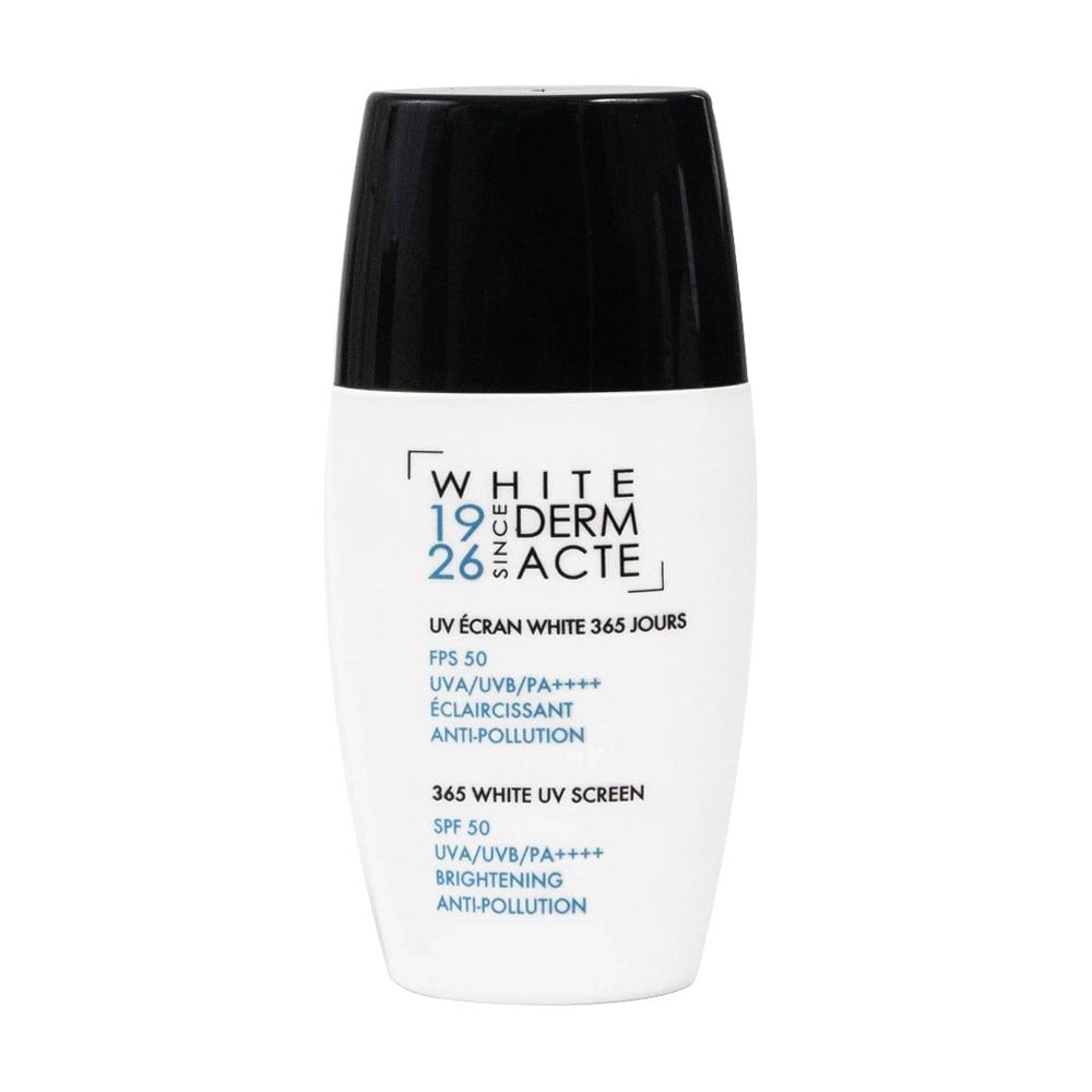 

Освітлювальний захисний крем для обличчя Academie White Derm Acte 365 White UV Screen SPF 50 UVA/UVB/PA++++ 365 днів, 30 мл